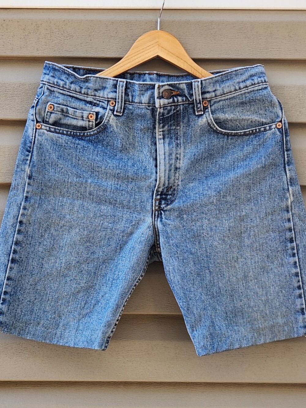 Vintage 1993 Levis Original Riveted Pants to JORTS Acid Washed Mens Size 33